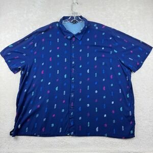 Linus Tech Tips Button Up Shirt Men's‎ Computer Hardware Print Stretch Size 3XL